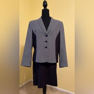 Tahari 2-Piece Blazer and Skirt Suit.
